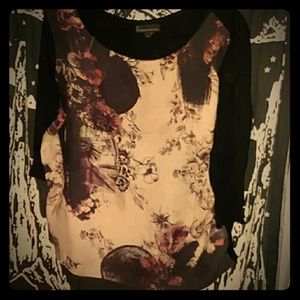 Mid Sleeve Chiffon Top